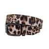 All Matching Leopard Pattern Belt for Women and Girl Simple Rectangle Buckle Waist Belt for Blouses Dresses and Coats