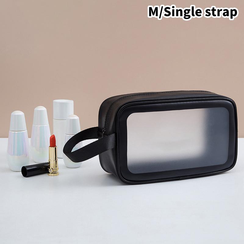 PU Women Travel Storage Bag Cosmetic Bag Makeup Bag Travel Organizer Bags Waterproof Wash Bag Transparent Cosmetic Cases