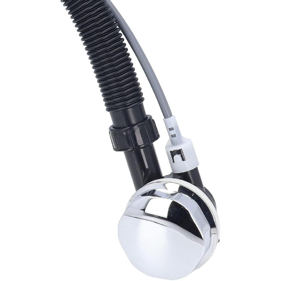 Asixxsix Overflow Bath Drain, 25.6inch Flexible Bathtub Overflow Drainer Concealed SPA Bathtub Overflow Drain Pipe for Kitchen Bathroom Bath Waste