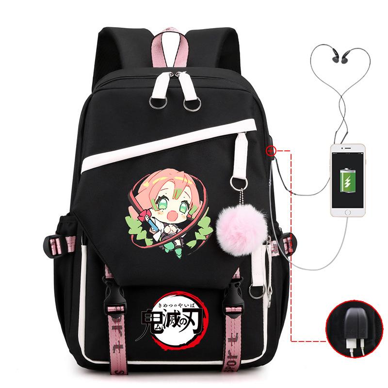 Kimetsu no yaiba ghost column peripheral printing schoolbag junior high school student high school multi-functional schoolbag