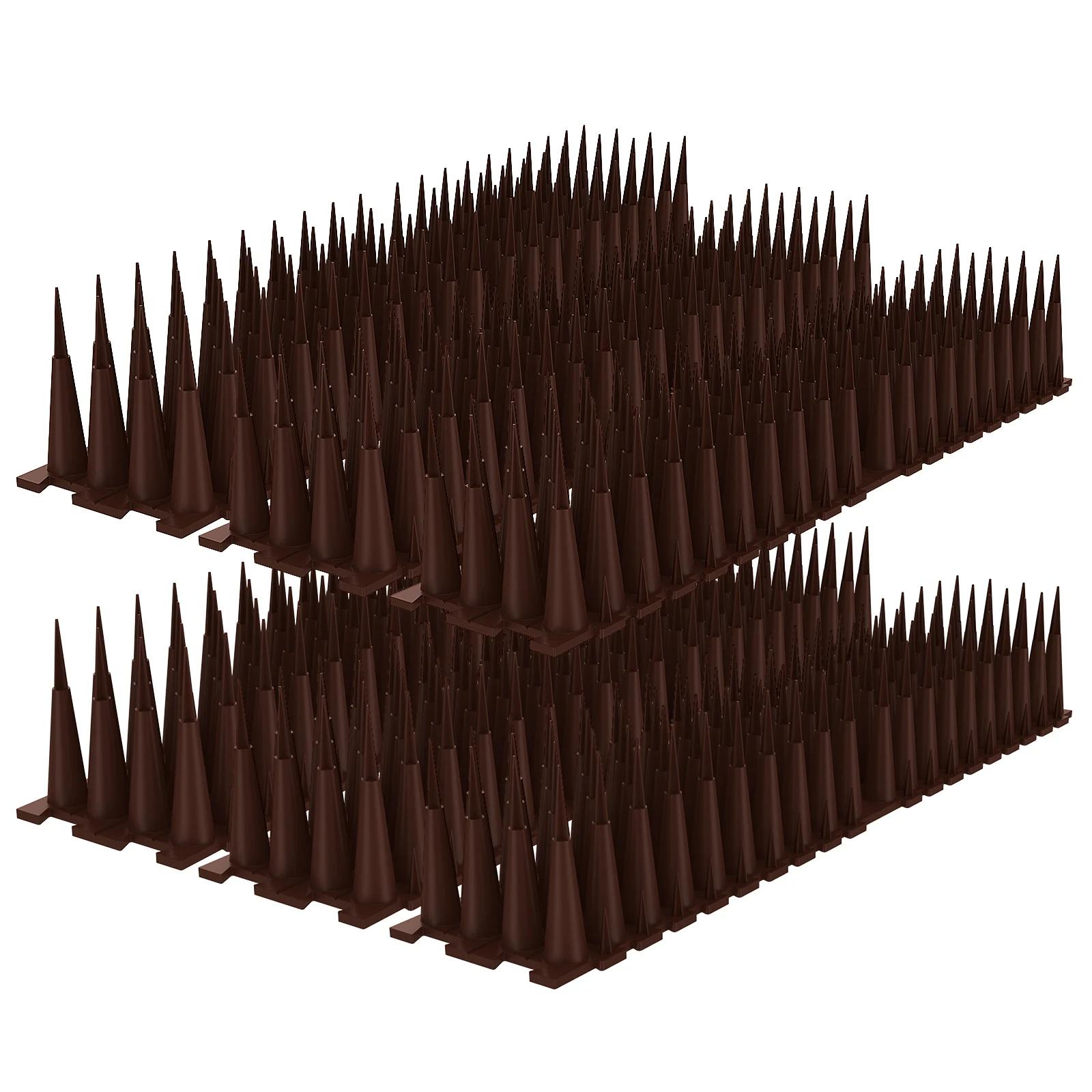 

6/12Pcs Plastic Bird and Pigeon Spikes Anti Climb Spikes Cat Repellent Spikes Deterrent Humane Fence Spikes Garden Pest Control