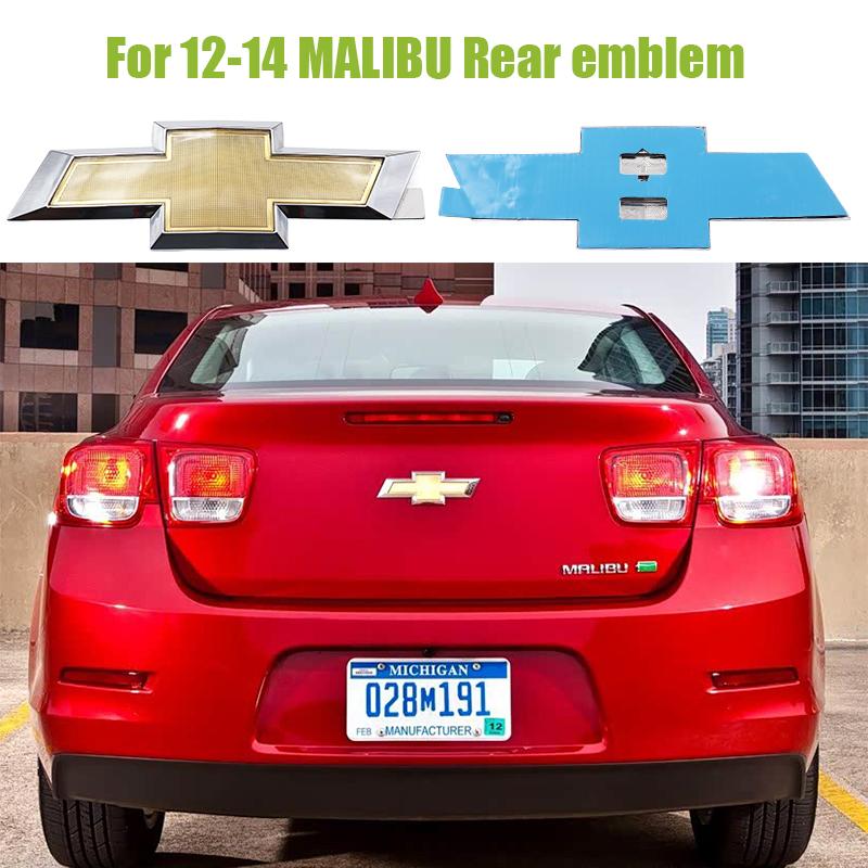 

1pcs 3D ABS Car Rear logo Rear Bumper tail door trunk car rear Emblem sticker styling Accessories For Chevrolet 12-14 MALIBU For 12-14 MALIBU&Car Rear emblem