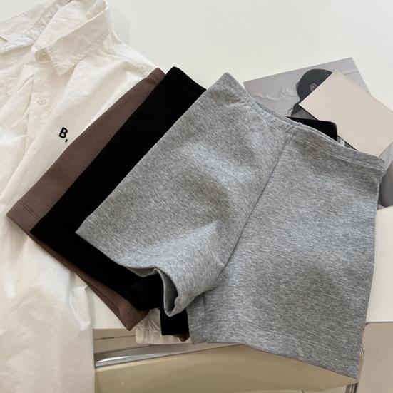 Women Casual Shorts Elastic High Waist Yoga Shorts Hip-Cover Design Versatile Sport Athletic Bottoms