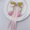 1pc Women's Hair Accessories, Hair Clips in Korean Style with Bow and Streamers, for Wedding, Birthday, Party and Gifts