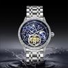 Men's Mechanical Automatic Business Wristwatch Tourbillon Hollow Fashion New Sport Waterproof Luminous Moon Phase Clock