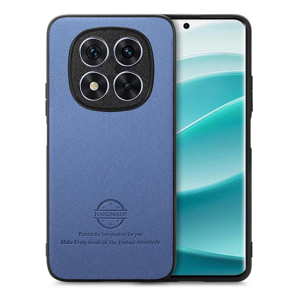 For Xiaomi Redmi Note 14 Pro 5G Leather Phone Back Cover with Cloth Texture