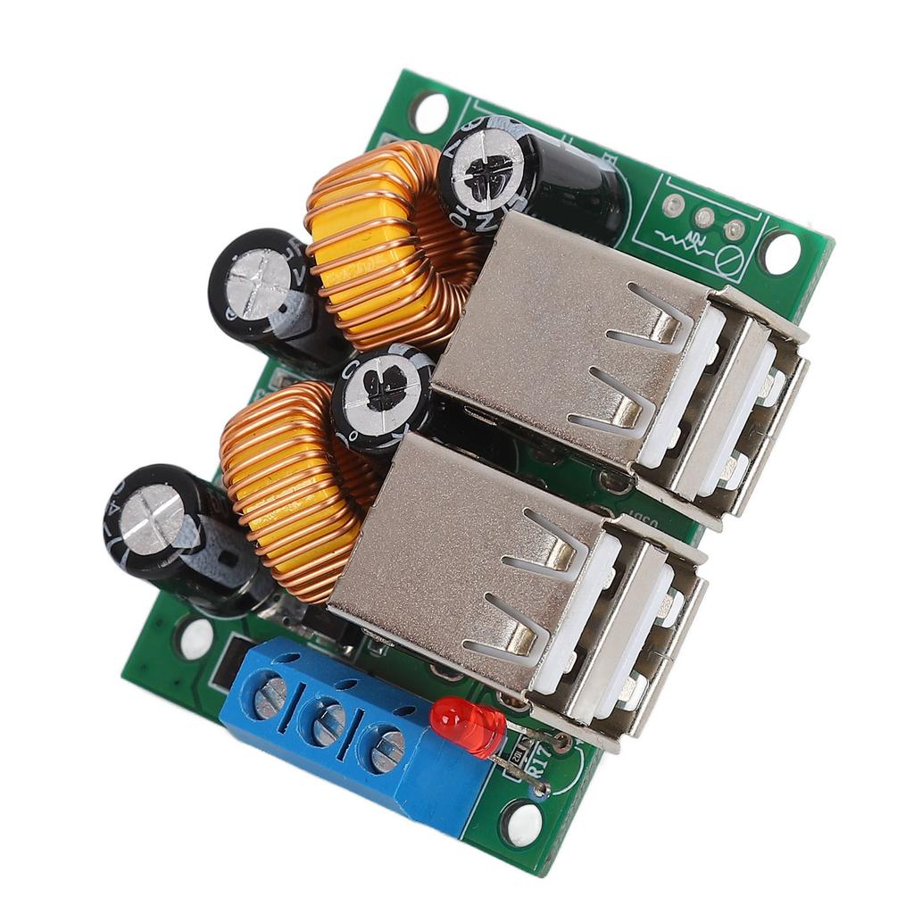 4 USB-Port-Stromrichterplatine Buck-Stromversorgungs-Umwandlungsmodul DC 12V 24V 40V auf 5V 5A
