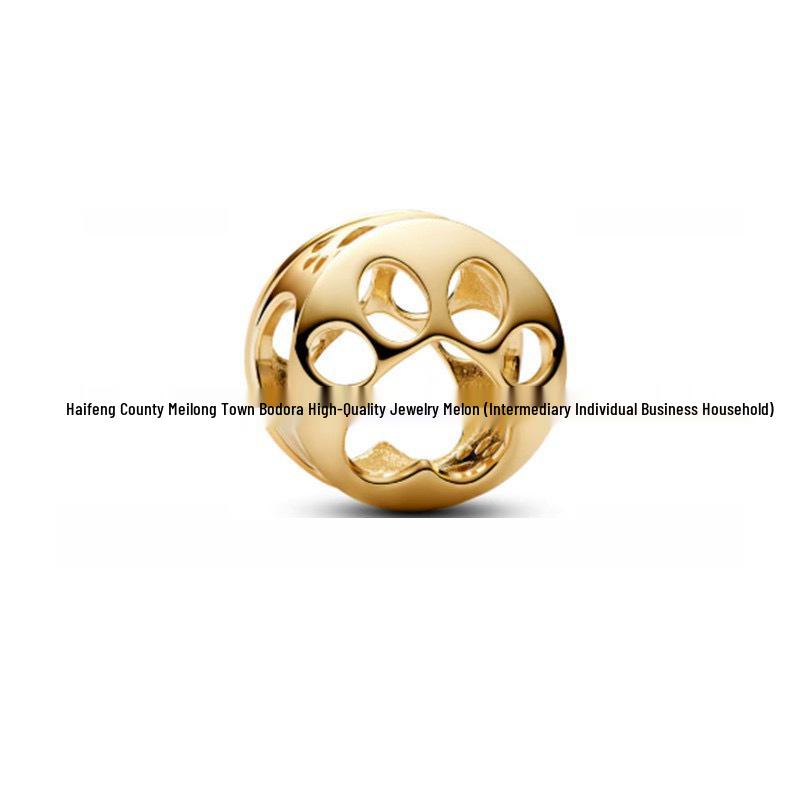 Neue vergoldete S925 Silber Cartoon Anhängerperlen: Stern, Mond, Herz und Schmetterling für DIY-Armbänder