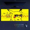 Happy Pikachu Print  Cushion Non-slip Laptop Tablet Big Mousepad XXL Mat Mini PC Playmat With Lock edge