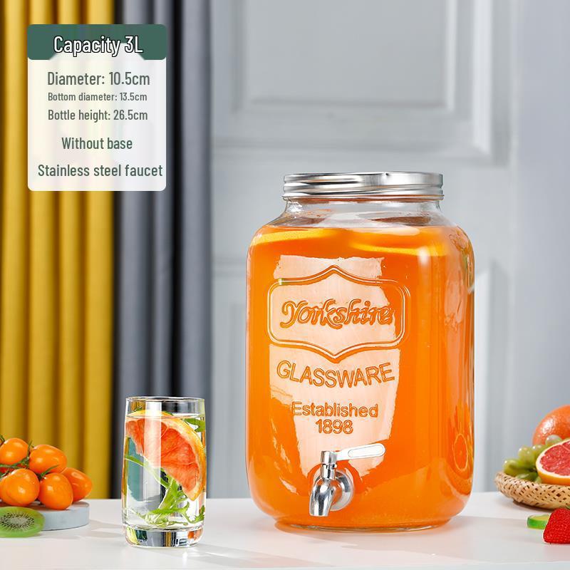 Cola Beverage Bucket with Faucet - Ideal for Lemon Juice, Fruit Tea, Cocktails, and Cold Water