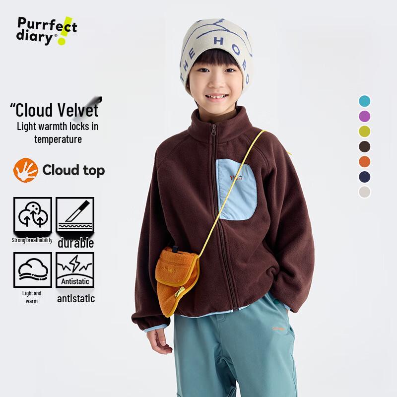 Children s Warm Fleece Stand-Collar Jacket 110