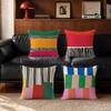 CColorblock Stripe Abstract Print Cushion Cover Cushion Cover Set Pcs X X X Pillowcase Decorative Sofa Home Decor