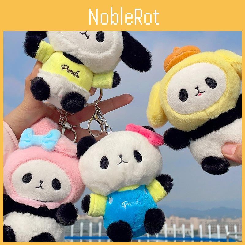 Niedlicher Plüsch-Schlüsselanhänger Entzückendes Panda-Stofftier Für Schüler Und Taschen Hohe Qualität