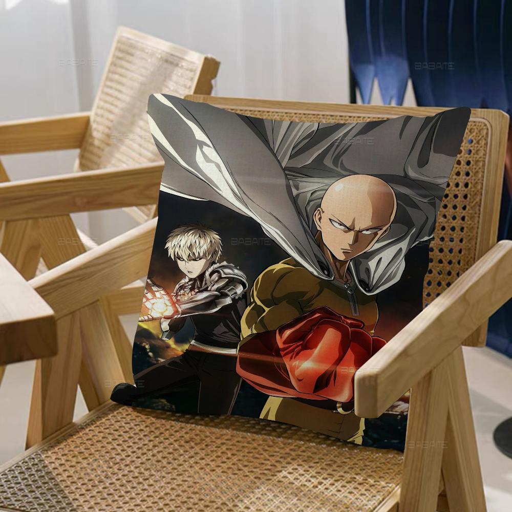 Anime One Punch Man Maple Design Cushion Cover Happy Autumn Harvest Decor Holiday Decorati Pillow Cover