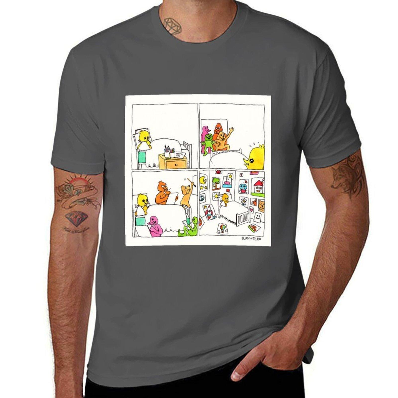 

Drawing time T-Shirt cotton t shirts high quality man t shirts for men T-Shirt 4XL