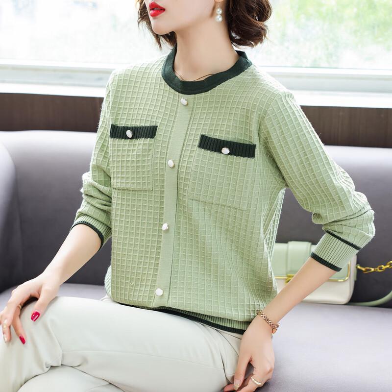 

Women s Casual Plaid Knit Sweater 2XL