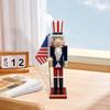 Wood Nutcracker Table Ornament Decorative Traditional for Home Party Office