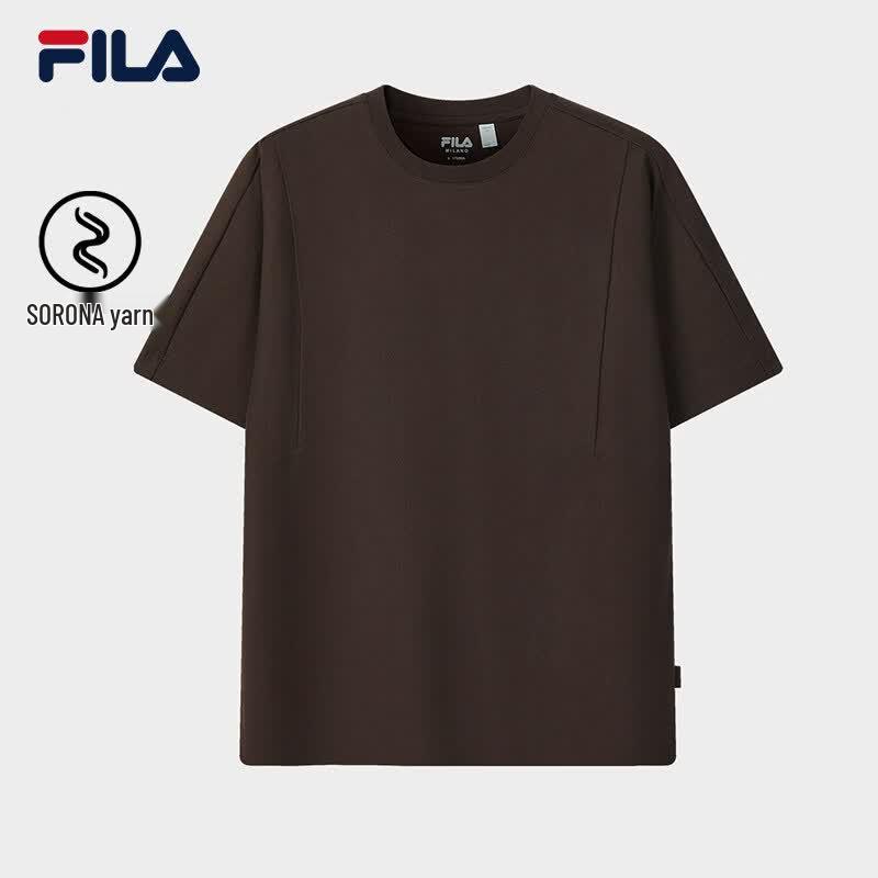 FILA Men s 2026 Summer Knitted Short Sleeve T-Shirt M