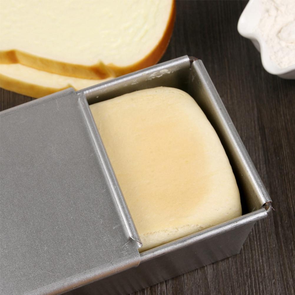 450g Aluminum Toast Bread Pan with Lid Square Loaf Cake Mold Baking Tin