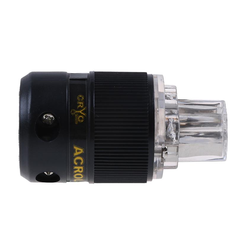 Rhodium Iec C13 Mains Power Plug Female Copper Connector Cable Cord Hifi