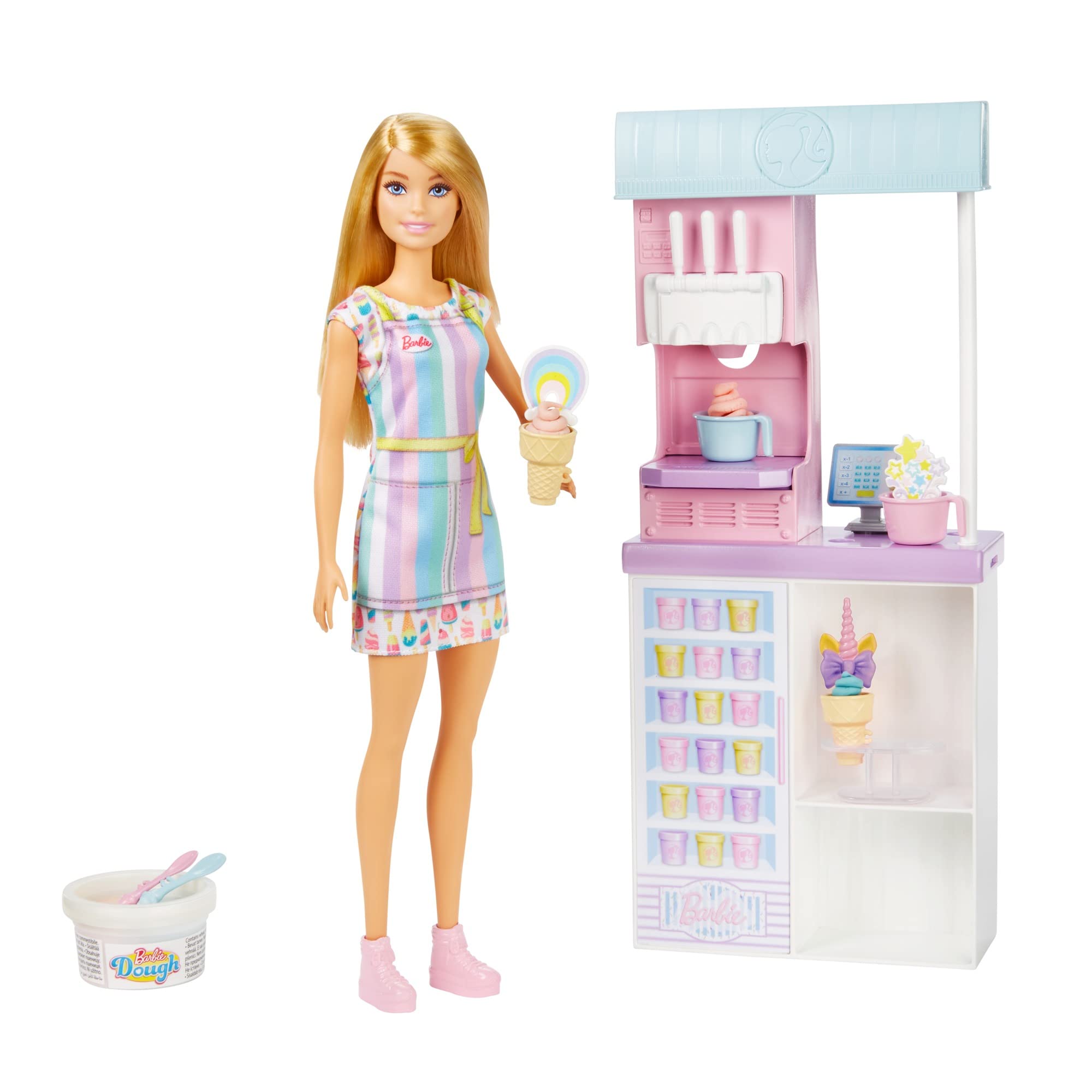 

Barbie Build and Play! Cute Pastel Ice Cream Shop [Ages 4 and Up] HCN46