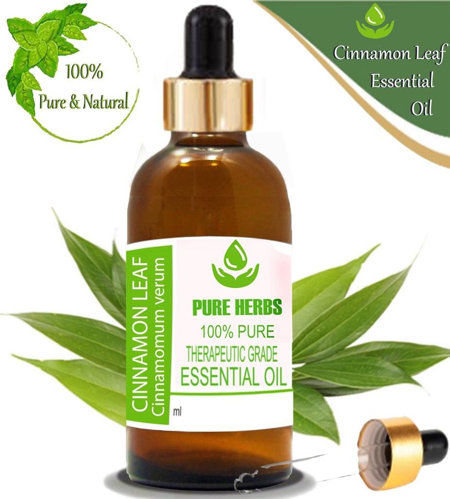 Pure Herbs Cinnamon Leaf 100% Pure & Natural Cinnamomum Verum Essential Oil ZA 298