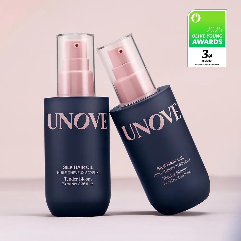 UNOVE Silk Oil Essence 70ml Double Pack (Tender Bloom / Warm Petal) Tender Bloom Double Pack