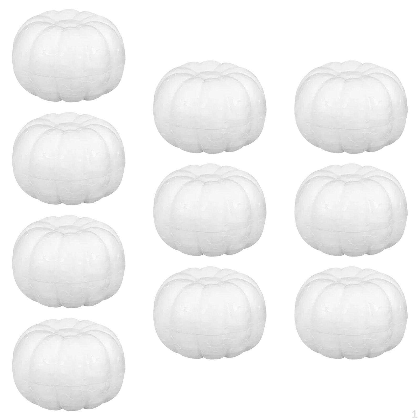 

10 Artificial Foam Pumpkins for Kids Halloween Decorations Outdoor Home Holiday Decor 7cm