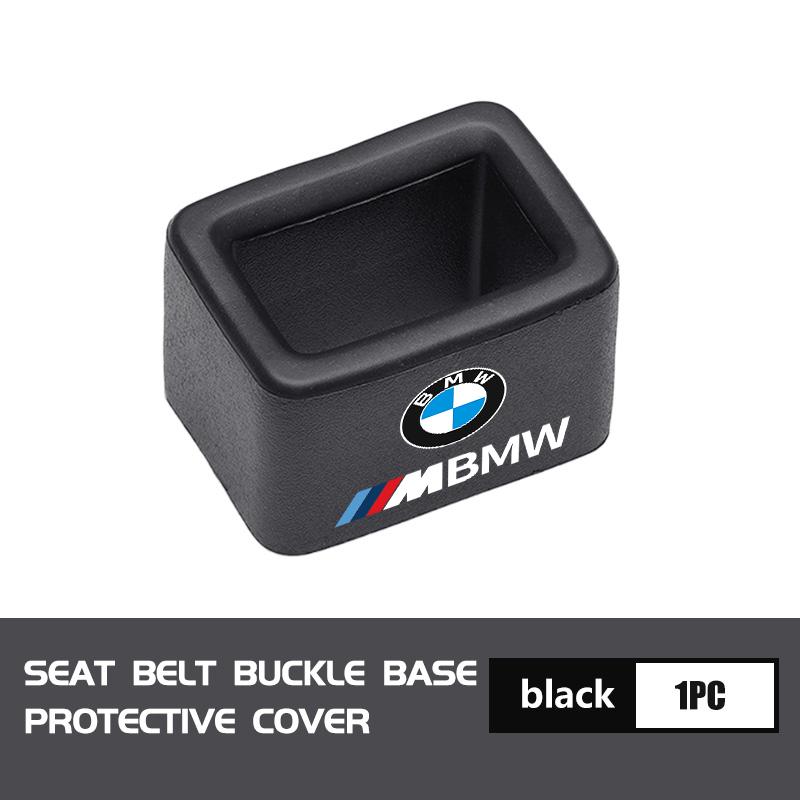 BROB8 Car Seat Belt Base Cover Trim Seat Safety Buckle Socket Protective For BMW M Sport M2 M3 M4 M5 M6 E46 E90 E60 F10 F20 E87 X3 X6