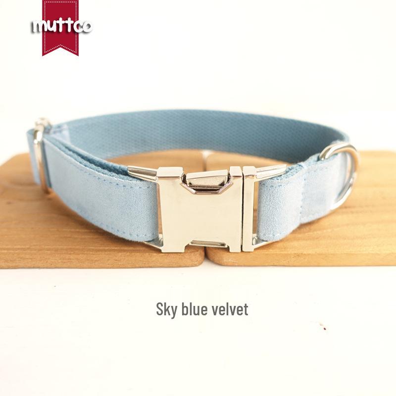 Custom Blue Dog Collar - Unique Pet Gift XL