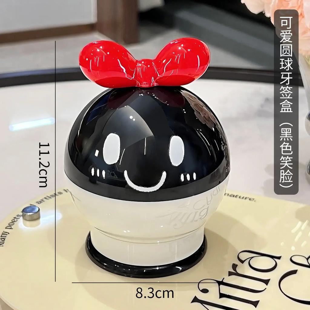 New Toothpick Holder,High-end Dental Floss Box,Household Plastic Cotton Swab Box,High-value Creative Toothpick Storage Ornament