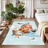 Tappeto in Peluche di Velluto Cristallino con Stampa di Sabrina Carpenter Anti?Indumenti da notte?Tappeto da Pavimento Resistente per Decorazione Domestica Interna