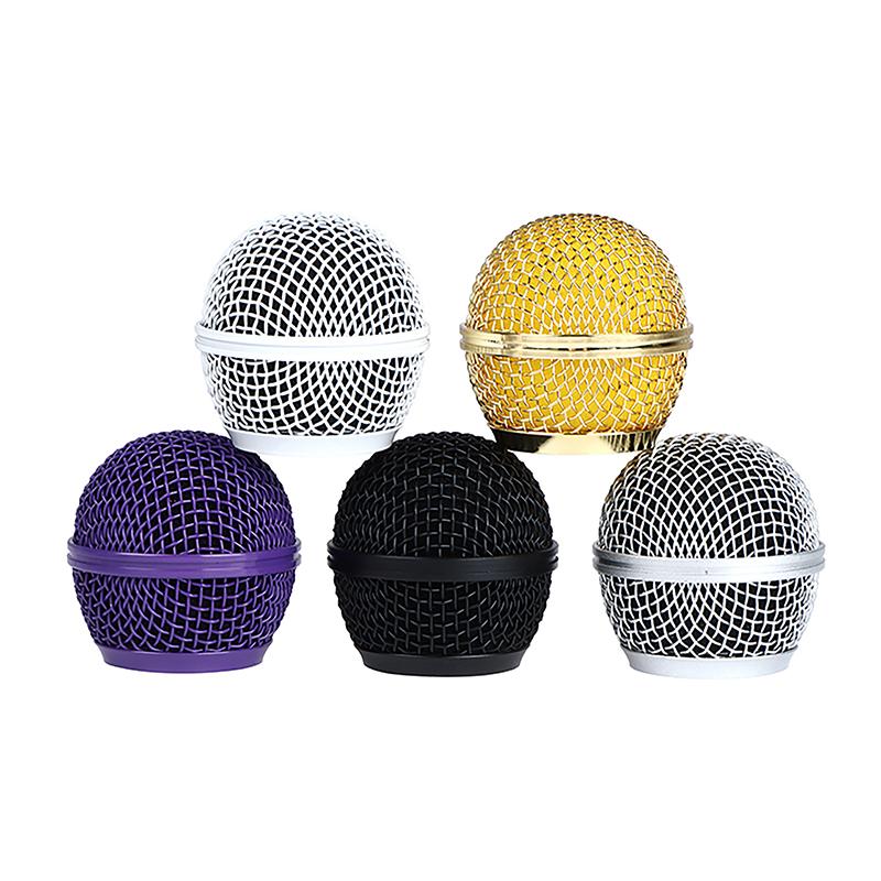 1ks Pro Shure Sm58 Bezdrátový Mikrofon Náhradní Kovová Mřížka Mikrofonu Výměna Profesionální Párty Mikrofon Hlava Díl