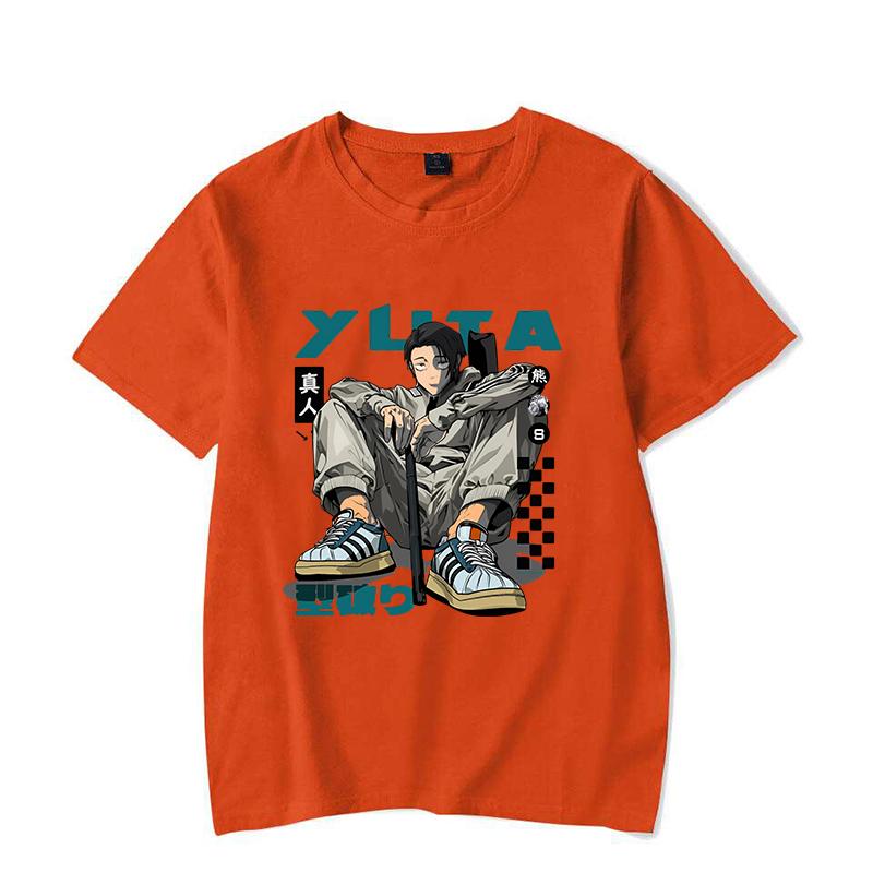 

Горячая Смешная Футболка с Принтом Оккоцу Юта Женская Мужская Повседневная Летняя Крутая Аниме Футболка Больших Размеров Топы Футболки 4XL