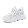 Boys' new mesh medium and older children's light casual sports shoes Girls' rotating buckle casual school casual shoes
