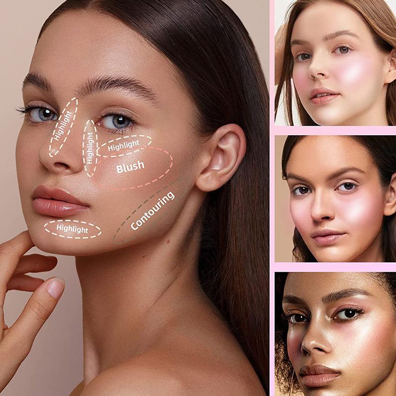 SELINE GIRL Fairy Highlight Pat Powder Face Body Whole Body Blush Grooming Powder Brightening Loose Powder