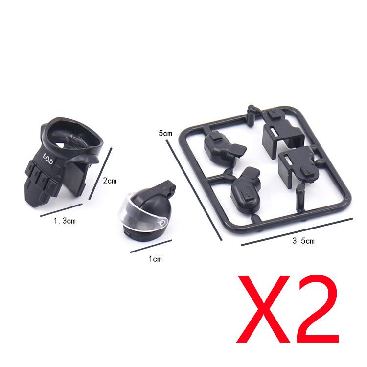 Military Building Blocks Solider Figures Weapons RPG Equipment Vest Equipment Accessories Bomb Disposal Suit Samurai Sword MOC