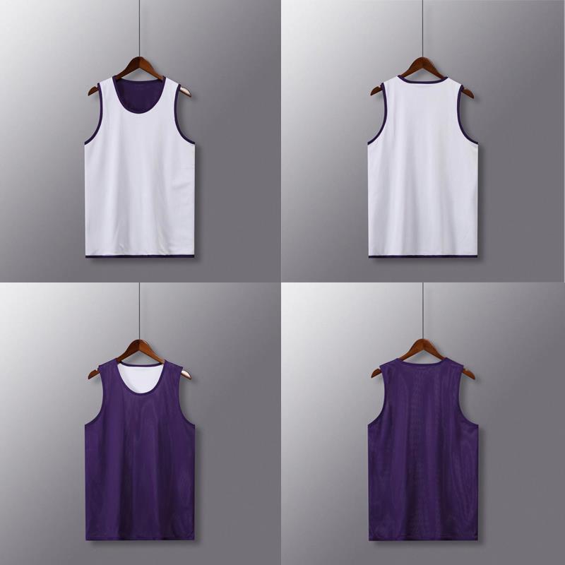 Custom Double-Sided Basketball Jersey: Reversible Sports Vest for Running, Loose Sleeveless Team Uniform with Personalized Printing.