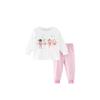 Girl Autumn Fashion Cotton Two Piece Set With Abstract Print For Kids