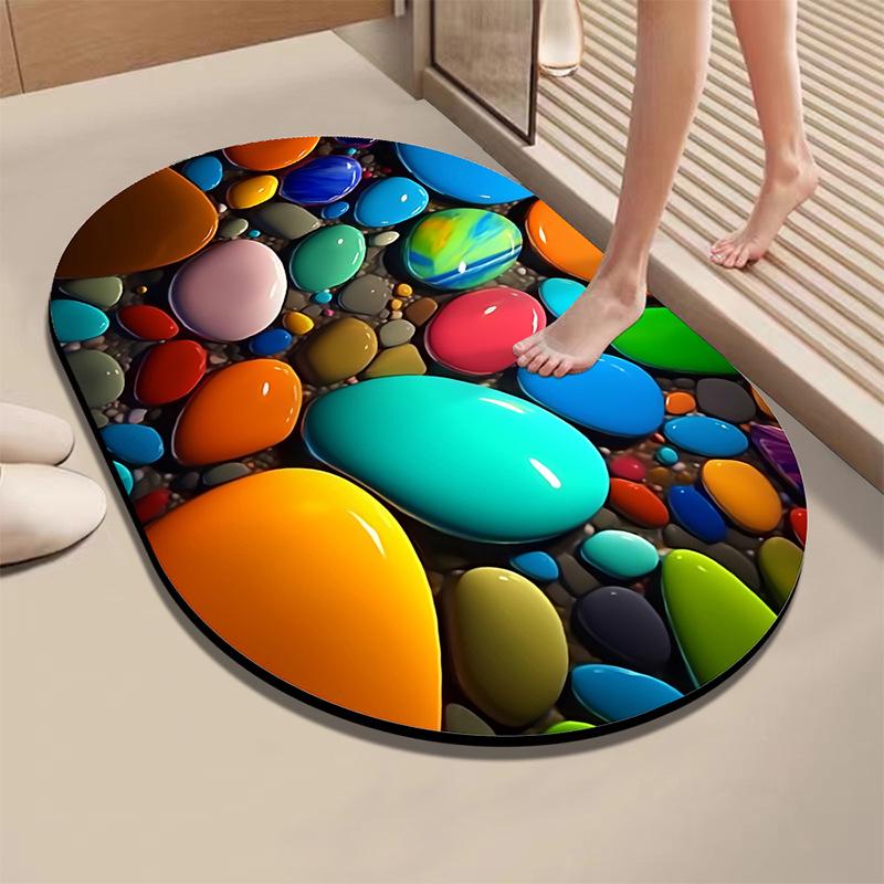 Diatom Absorbent Quick-Dry Non-Slip Bathroom Floor Mat