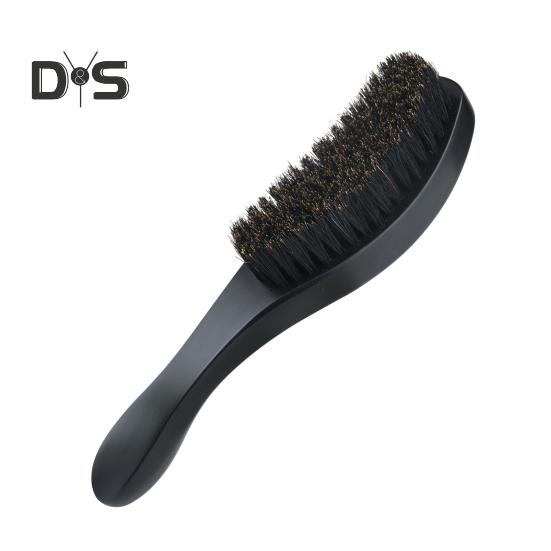 Wave Brush Men Styling Wooden Beard Brush Bristle Hair Brush Beard Styling Accessory for Home Salon Travel