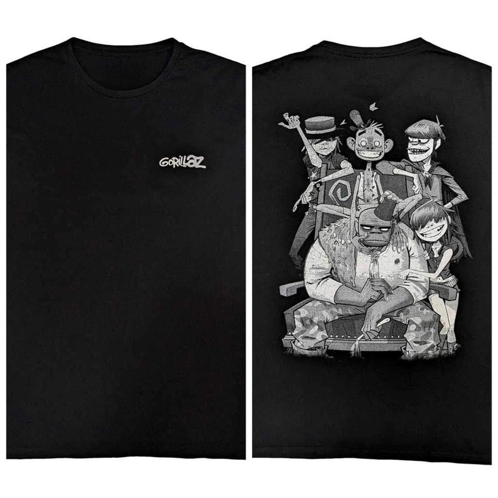 Gorillaz members graphic 100Cotton unisex shirt 2026 Summer breathable New Unisexs fashion Y2k Short sleeve Tshirt fan gift