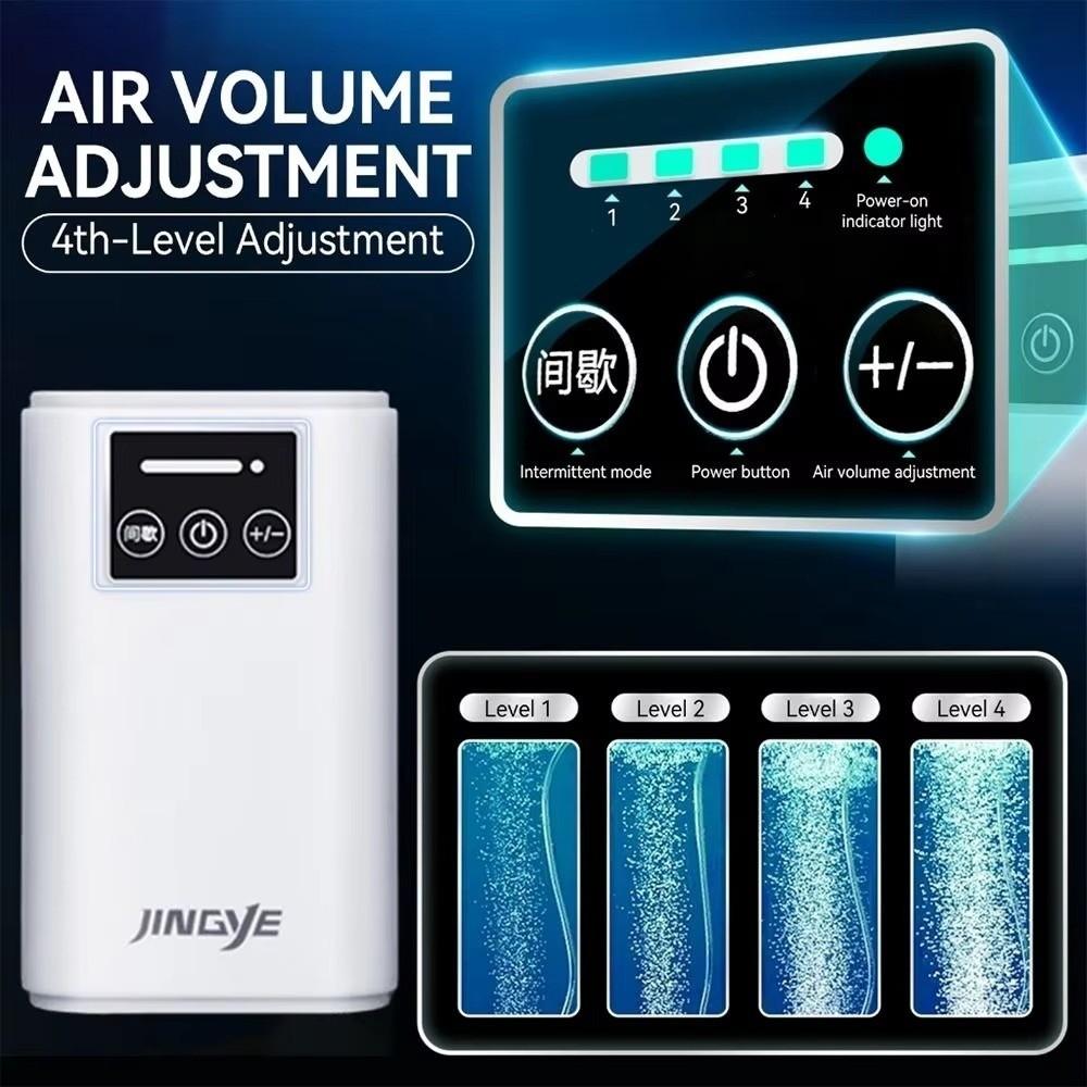 Ultra-Quiet Aquarium Oxygen Pump Low Noise Fishing Oxygen Pump Fish Tank Aerator  Outdoor Fishing