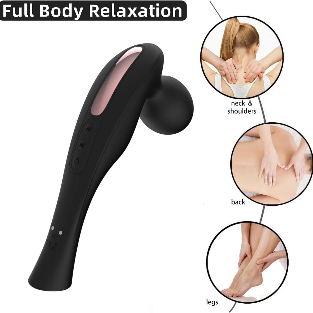 1pcs Electric Handheld Vibrating Skin Massager-Vibration Muscle Massager Deep Tissue Wand Massager for Neck Back Foot, Portable Massager for Full Body