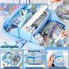 Chiikawa Cute Badge Pencil Case for School-Age Kids