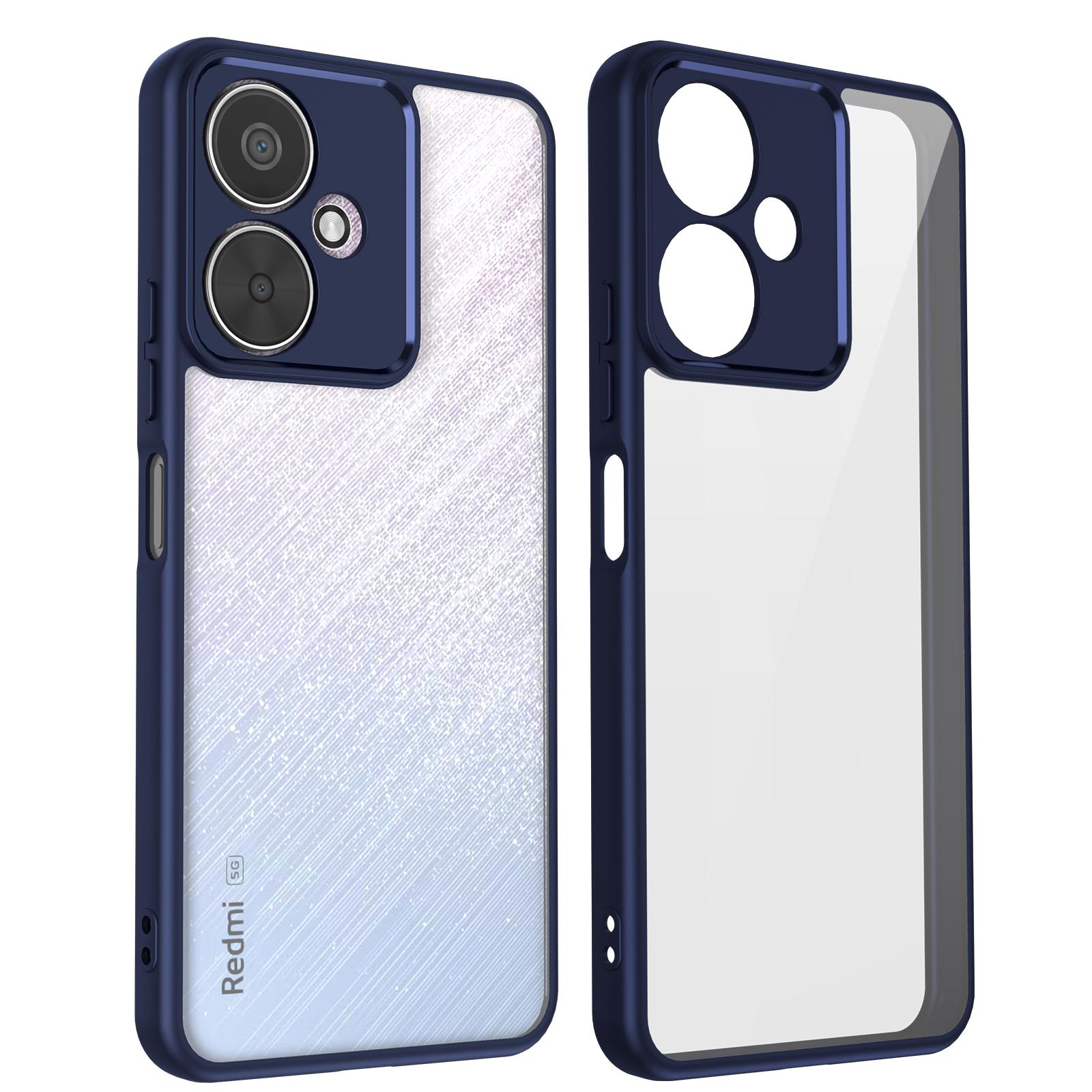 

Чехол для телефона для Redmi 14C 12C 13C 4G 5G Ударопрочный чехол с воздушной подушкой ТПУ+Прозрачный для Redmi 12 13 Чехол Redmi 13 5G синий