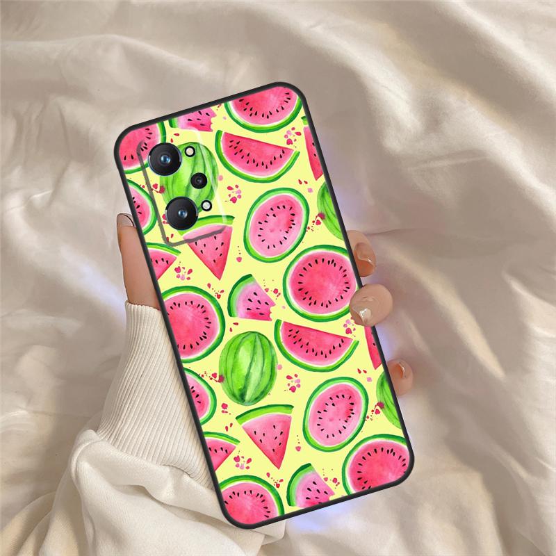 Cute Summer Fruit Watermelon Case For Realme 15 14 11 12 13 Pro Plus C65 C67 C71 C63 C61 C55 C51 C53 C35 C75 GT6 GT7 Pro