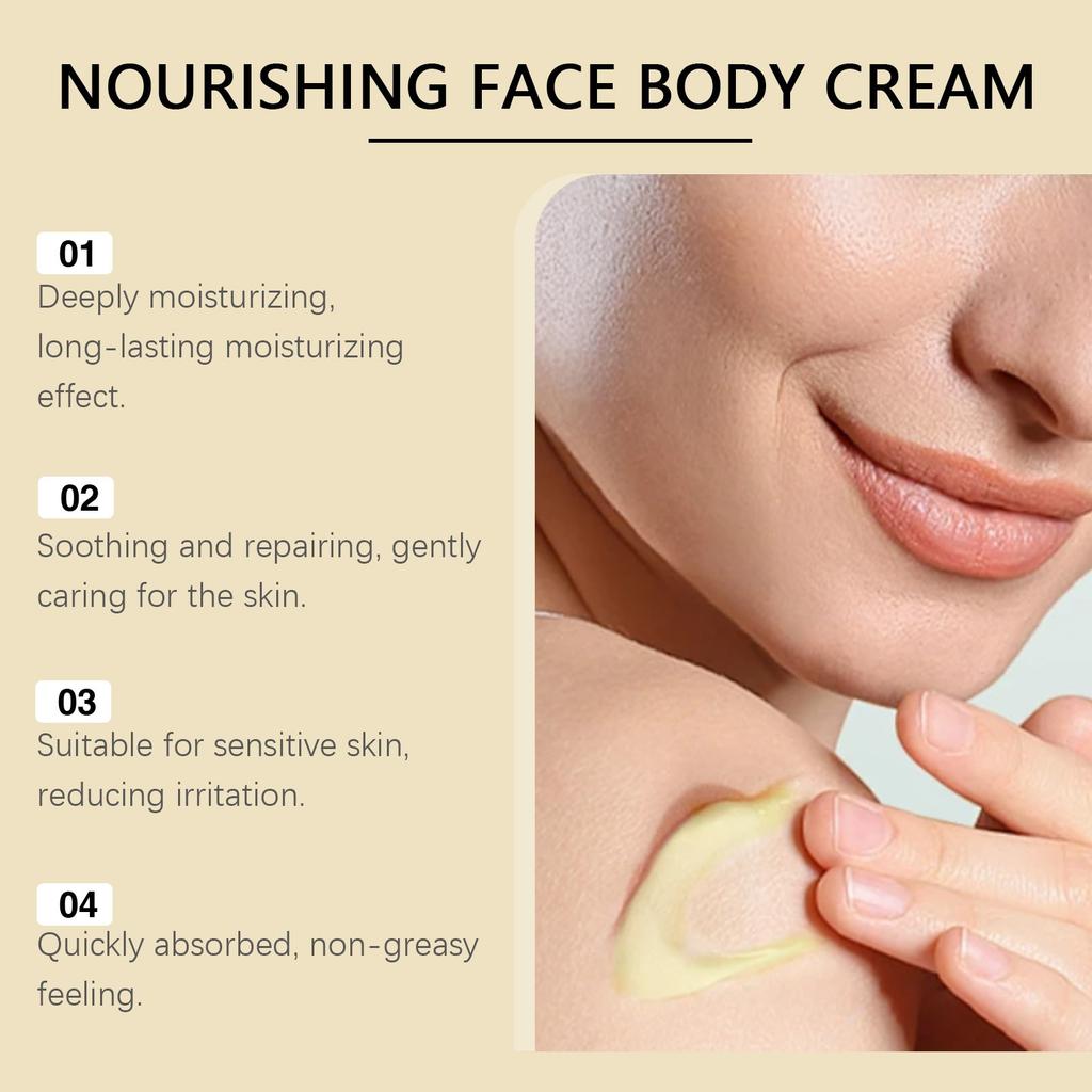 Tallow Cream Cowfat Face Cream Nourishes And Tender Skin, Repairs And Soothe The Face, Moisturize And Tighten The Skin 114g