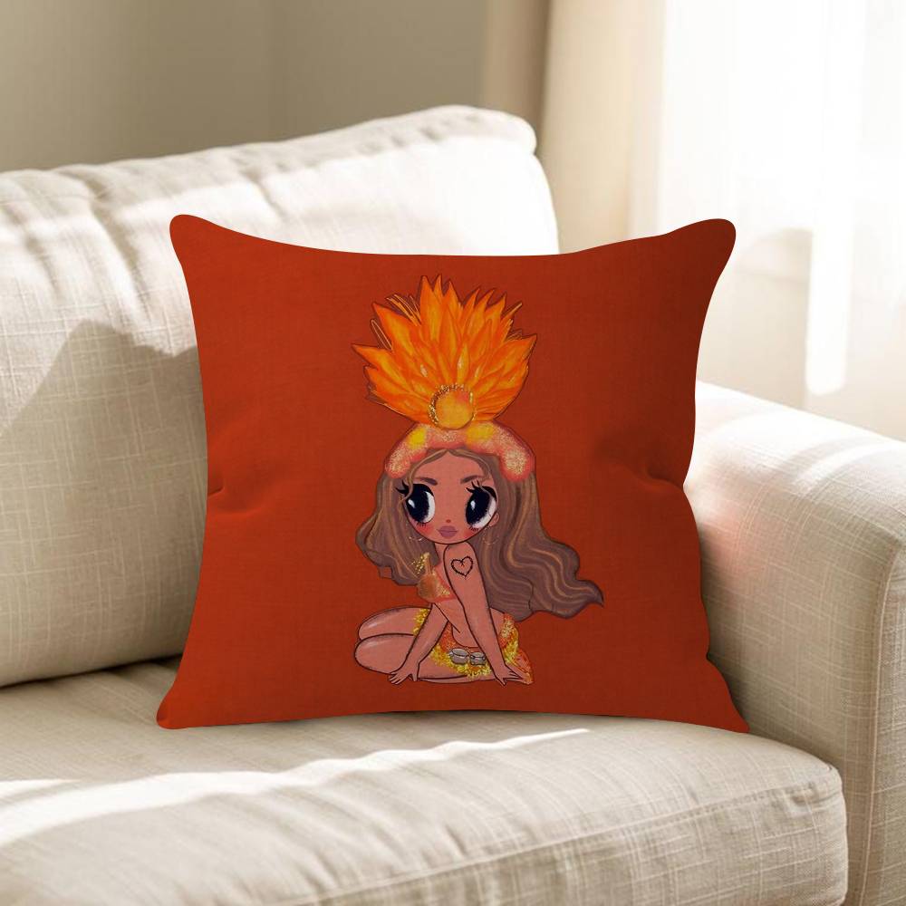

Kkarol G Tropicoqueta Pillow Cover Design Cushion Cover Decor Holiday Decorati 30x30 cm