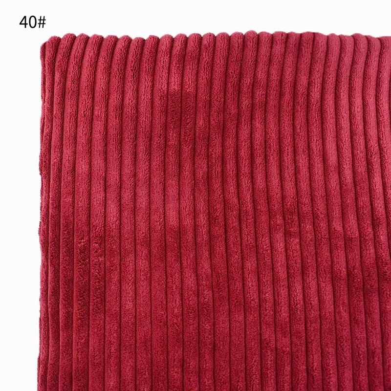Meetee 50/100*150cm Striped Cotton Corduroy Fabric Decorative Cloth for Sofa Pillows Plush Toy DIY Clothing Sewing Home Textiles